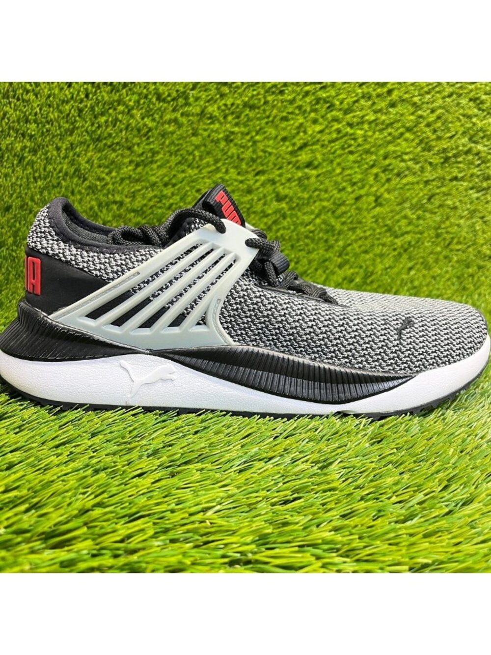 Puma Pacer Future Mens Size 10.5 Gray Black Athletic Running Shoes Sneakers